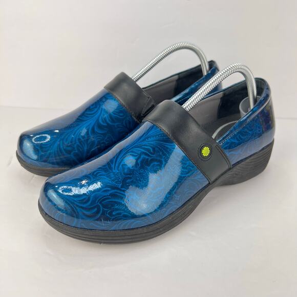 EUC Dansko Work Wonders Women's 42 Blue Nursing Shoes Clogs Slip On lightweight - Picture 1 of 12